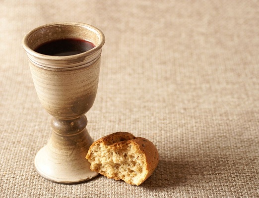 vino in kruh za kristjane