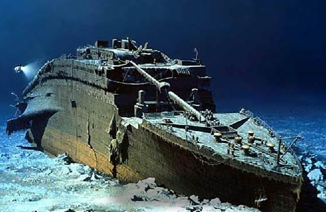 Foto Titanik pod vodo