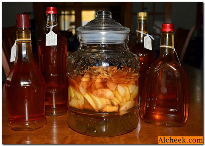 Recepti jabolk in kutin z alkoholom doma