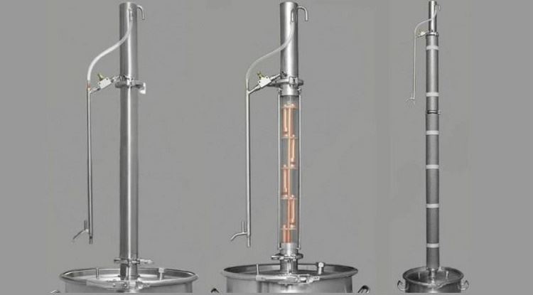Destilacijski stolpec mesečine: naprava in princip delovanja