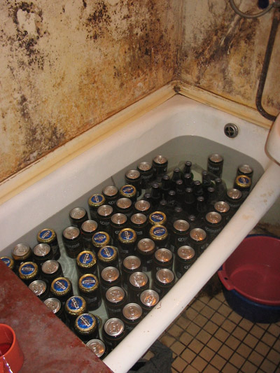 пиво в ванной