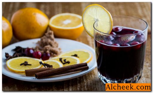 Рецепти приготування глінтвейном з соком вишні, винограду, фруктовими лікерами і наливками