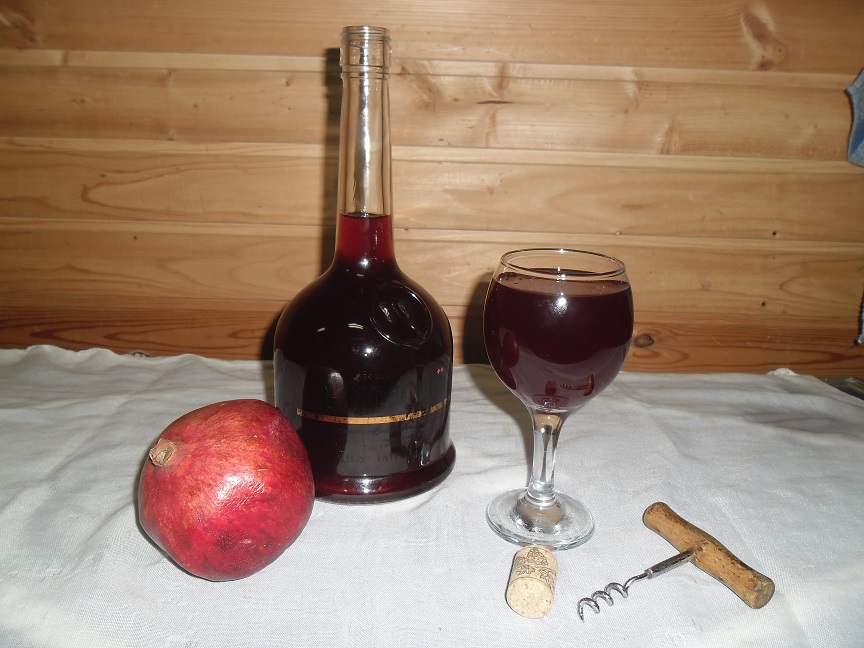 Zdjęcie z wina z granatu