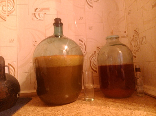 fermentacja wina z dyni pod zdjęciem bramy