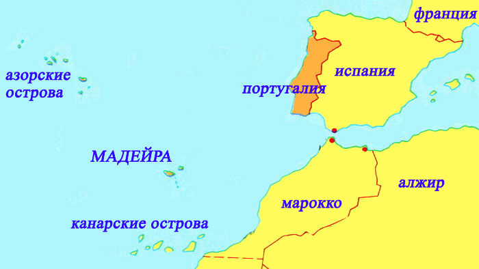 Madeira na mapie